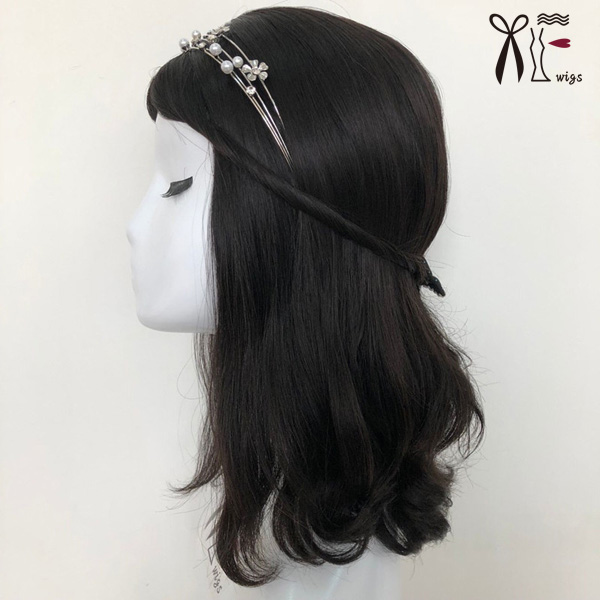 Fast delivery high quality natural slight wavy virgin brazilian hair kosher wigs