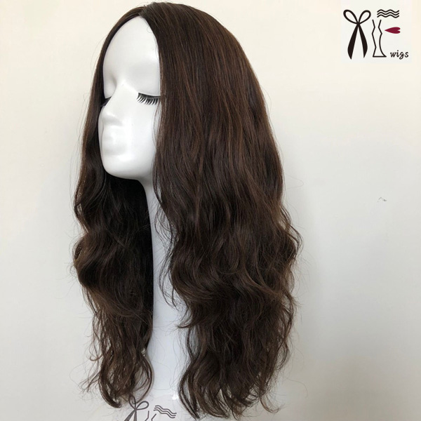 Natural Skin Top Brazilian Remy Hair Kosher Wig Great Quality Workmanship