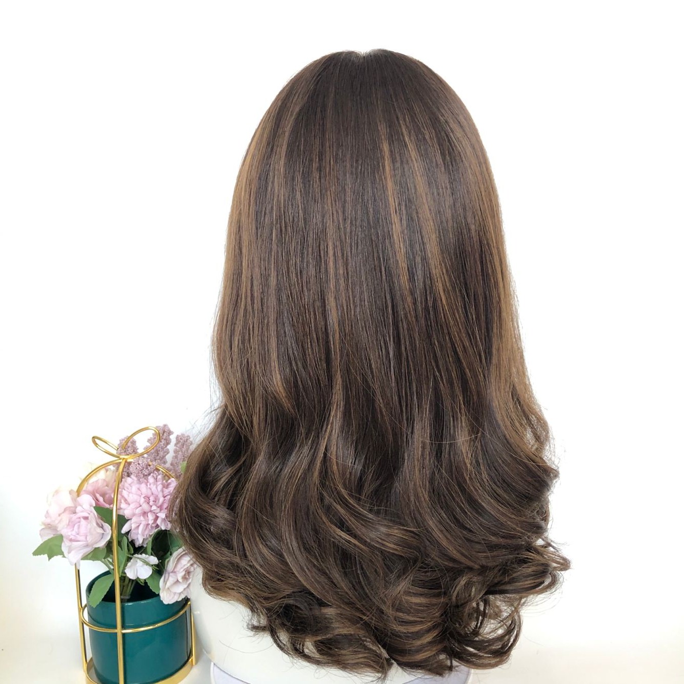 In Stock Stunning Wedding Wigs Highlights Color 100% Brazilian Human Virgin Hair Jewish Wig With The Best Price