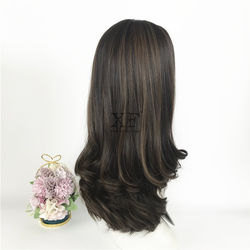 Best sale smooth lace front jewish wigs ladies kosher wigs