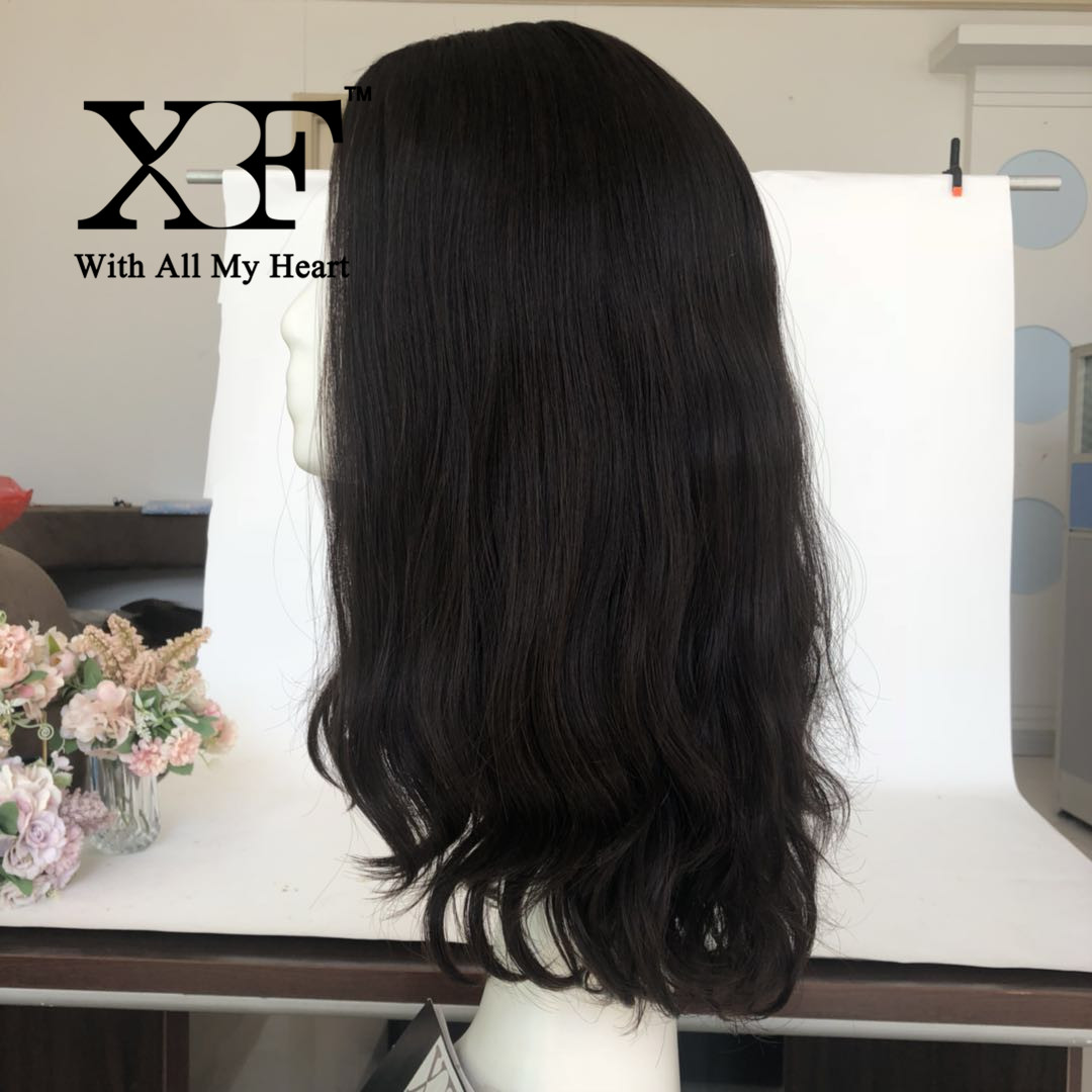 Natural color Factory wholesale remy hair Skin Top