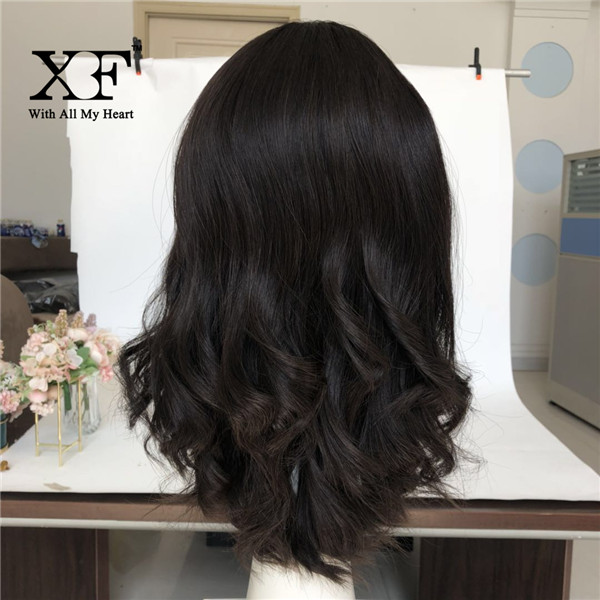 Jewish wig Unprocessed Europaean human hair Skin Top