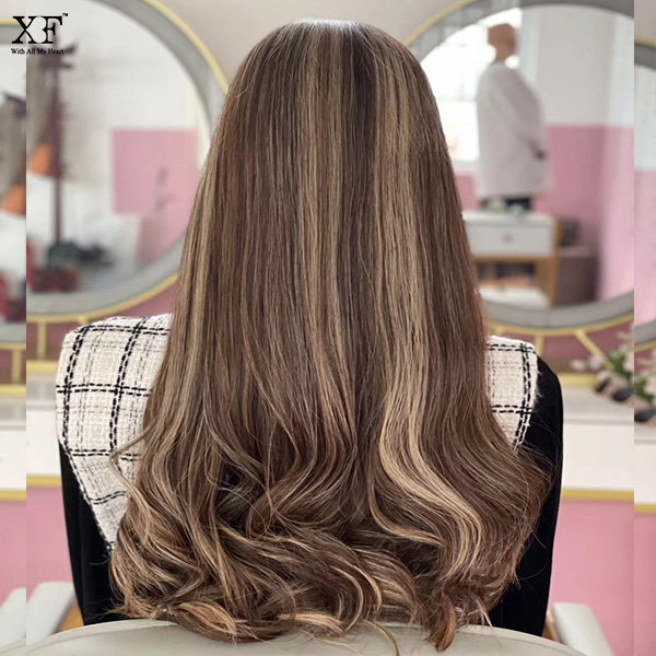 Long hair High quality European hairlace top wigs jewish wigs