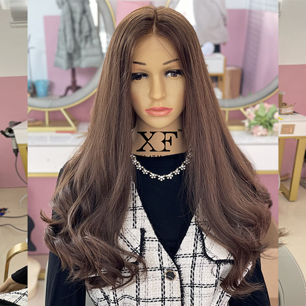 Light color Swiss lace high quality 100% unprocessed virgin hair lace top wigs kosher wigs - 副本
