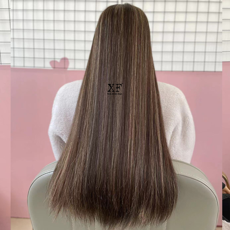 XF Very Long 100% unprocessed virgin hair lace top wigs