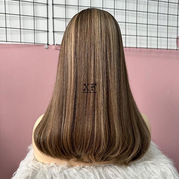 Very Flat Silk Top European Hair Popular Highlights Color Kosher Sheitels